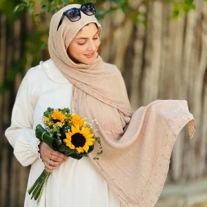 شال پلیسه دور مروارید