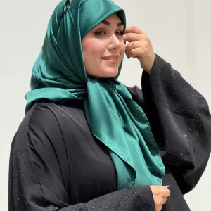 روسری ساتن پشت کرپ